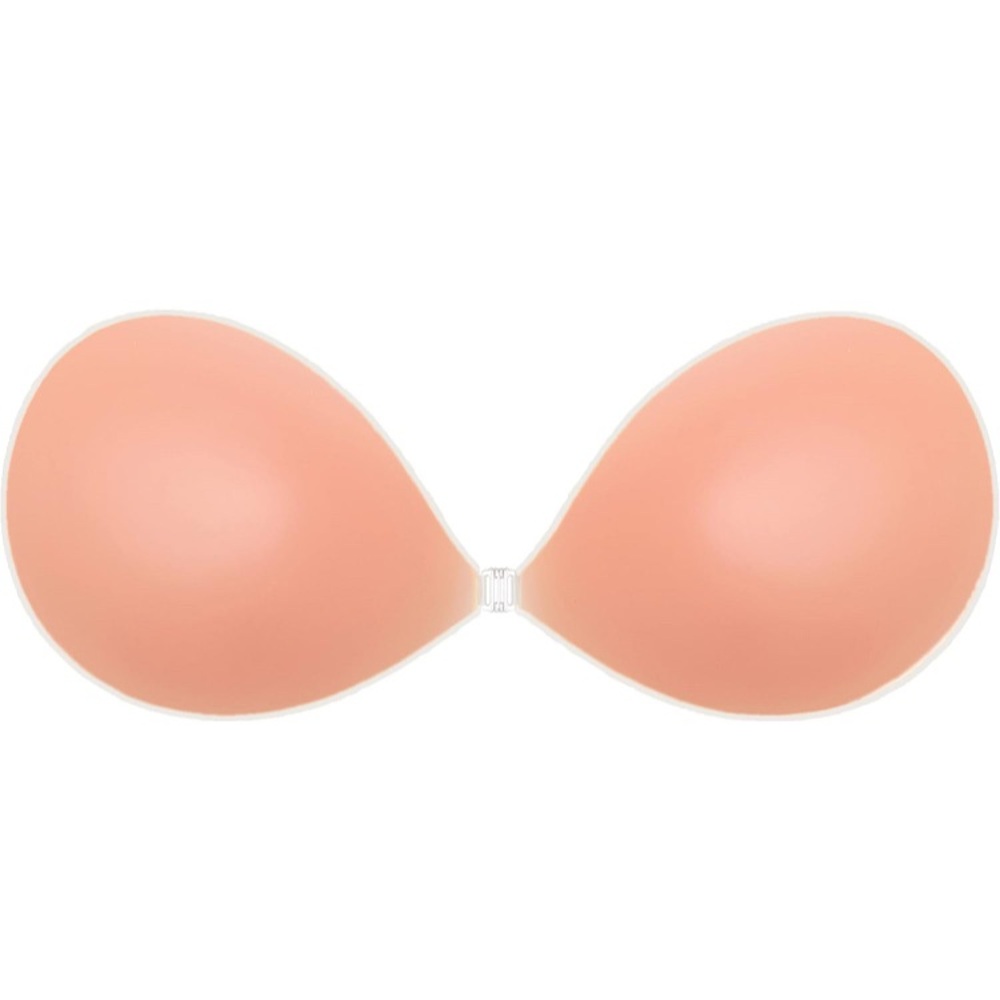 Strapless Adhesive Push Up Bra-Reusable Backless Silicone Bra-M